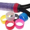 Racquet Sealing Rubber Ring Tennis Handle Grip Ring Wear Resistant Soft Elastic Reusable Colorful Racket Band