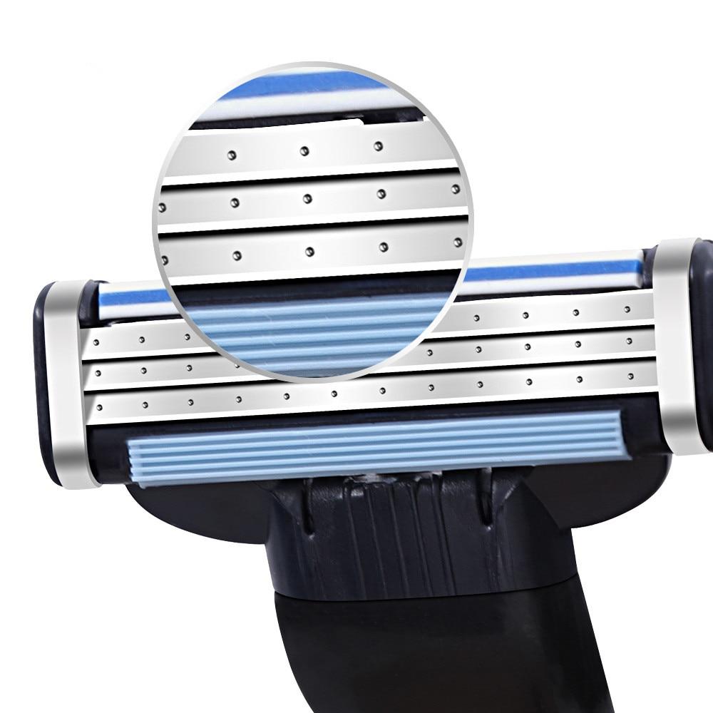 16 шт./упак., брендовые мужские бритвенные лезвия для лица, Mache 3, бритвенные лезвия для мужчин, стандартные для России, Европы и США