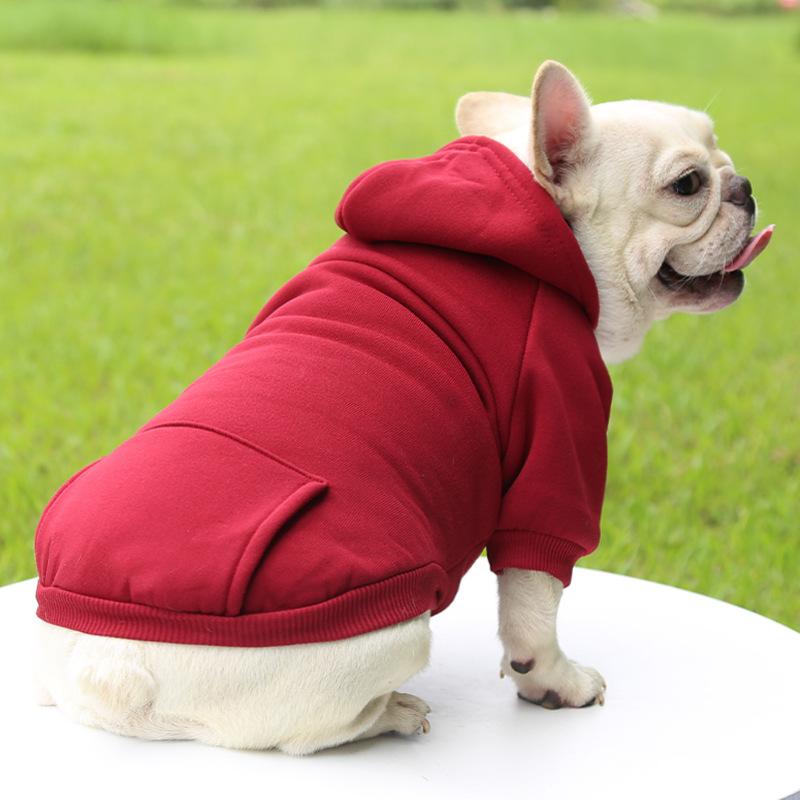 Autumn and Winter Sweatshirts, Denim Pockets, Two-legged Clothes, Sporty Pet Clothes, Dogs, Cats, Pet Clothes, Supplies