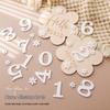 Baby Birth Commemorative Milestone Flower Wooden Growth Record Board for Newborns, Month Sign Ornament