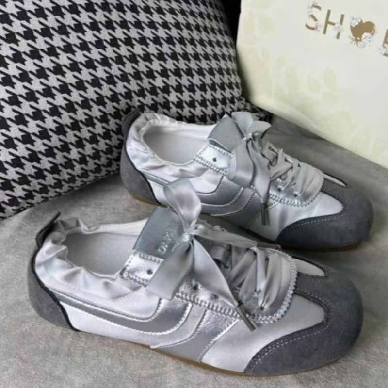 2025 Классика Горячая Распродажа Женские Вулканизированные Туфли Для Улицы Ходьба Низкий Каблук На Шнуровке Кроссовки Универсальные Женские Повседневные Туфли Zapatos