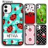 Krajews 11 Colorful Ladybugs Phone Case Cover For iPhone 14 5 SE 6s 7 8 Plus XR XS 11 12 13 Pro Max Samsung Galaxy S21 S22ultra
