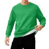 Men's Round Neck Fleece-Lined Thick Solid Color Sweatshirt