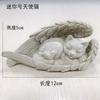 Pet Dog Cat Tombstone Personalized Memorial Stone Resin Statue Creative Angel Dog Cat Ornament Pet Tombstone Memorial Stone
