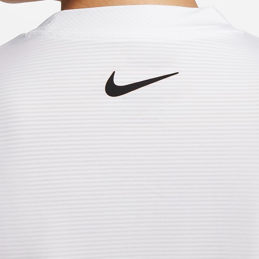 Nike Dri-Fit UV Victory Солнцезащитная однотонная футболка с логотипом и круглым вырезом, коротким рукавом, женские футболки, белые DH2069-100