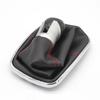 12 мм для Volkswagen VW Golf 4 IV MK4 GTI R32 Bora Jetta 5 / 6 Speed Black Frame Gear Shift Knob Gear Gear Gaiter Cover 1999-2004