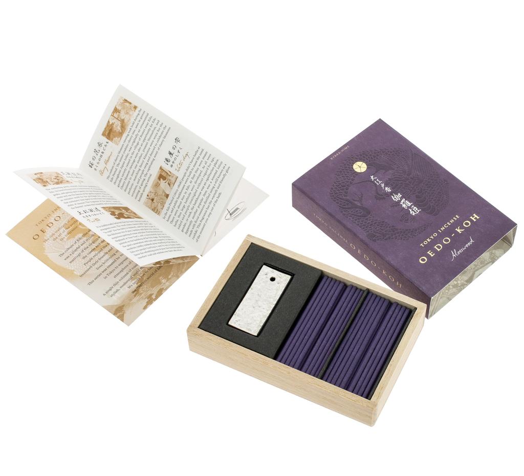 Благовония Nippon Kodo Oedo Kyara Hime 60 палочек с подставкой для благовоний