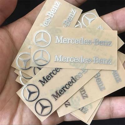 C200 E200 Новые Для Mercedes Benz 3D Креативные Наклейки в Салон Автомобиля Металлическая Накладка Декорация Для Mercedes Benz AMG W206 W205 W203 W2