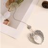 1pc Crystal Alloy Hanging Decorations Gifts Angel Wings Crystal Hanging Decorations Home Gardening Decorative Prism Wind Chimes