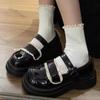 Fashion Women Platfrom Mary Jane Shoes Women Fashion Designer Shallow Single Shoes Spring Autumn Ladies Thick Soled Elegant Party Pumps