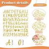 10 Sheets Glitter Letters Stickers Self Adhesive Alphabet Number Stickers Waterproof Small Decals for Graduation Cap Water Bottles Scrapbooking