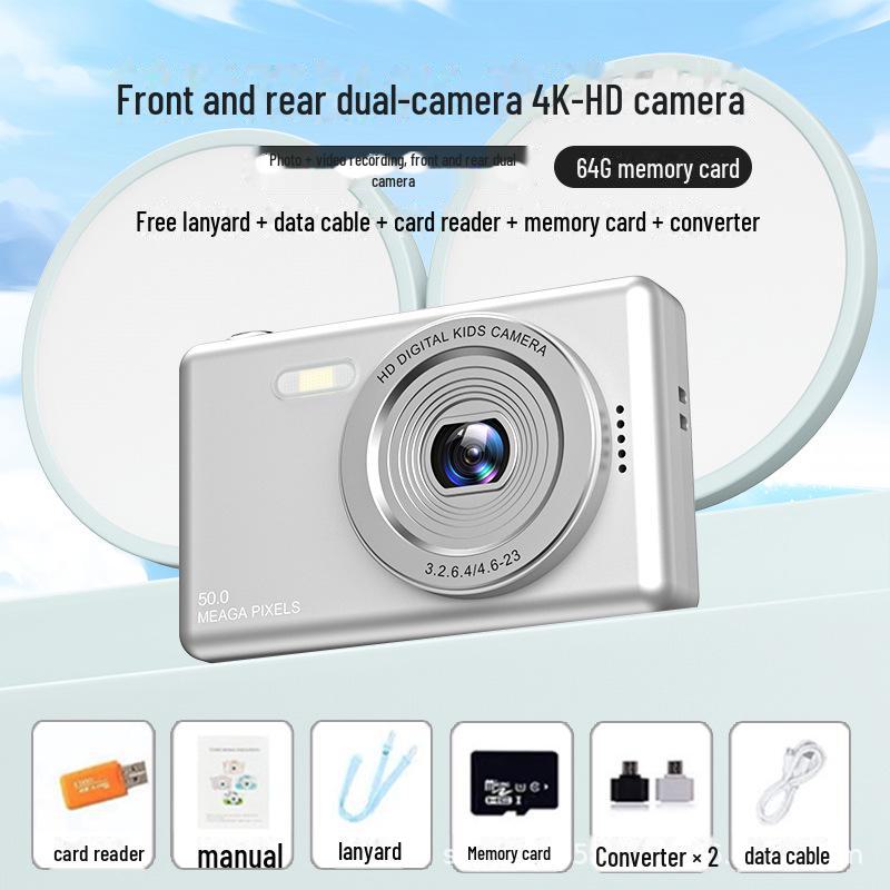 Портативная цифровая камера высокой четкости 48 МП — идеально подходит для дома, студентов и детей