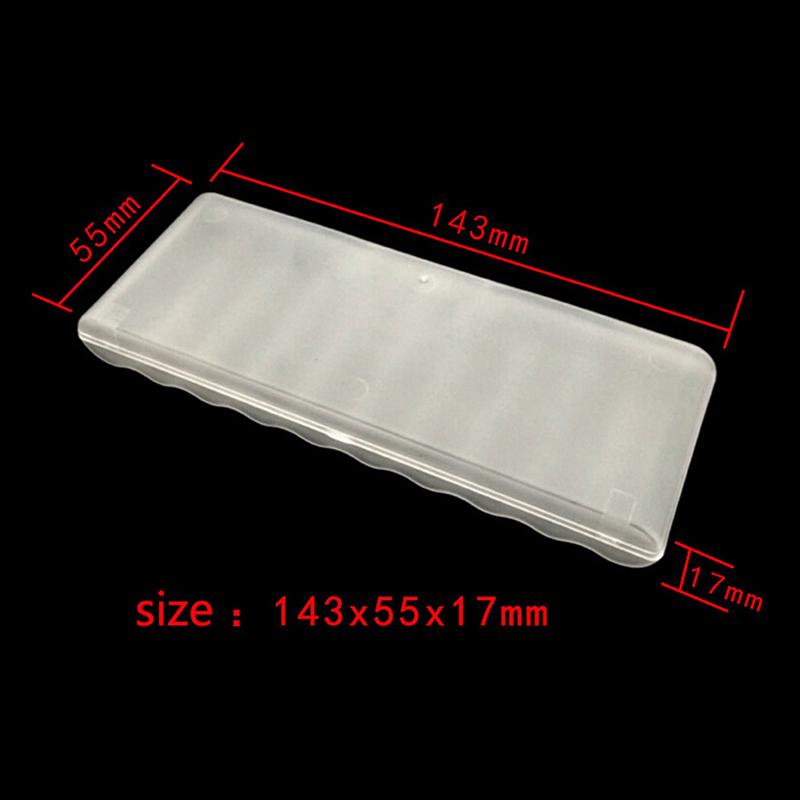 Portable Plastic Battery Case Cover Holder Storage Box For 10Pcs Aa Batteries