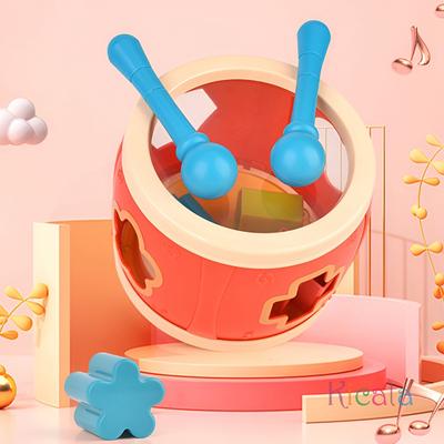 Детская многофункциональная игрушка-барабан, хлопающий барабан, музыкальная игрушка 0-3 года, развивающая игрушка-сортер по форме, музыкальный инструмент, подарок