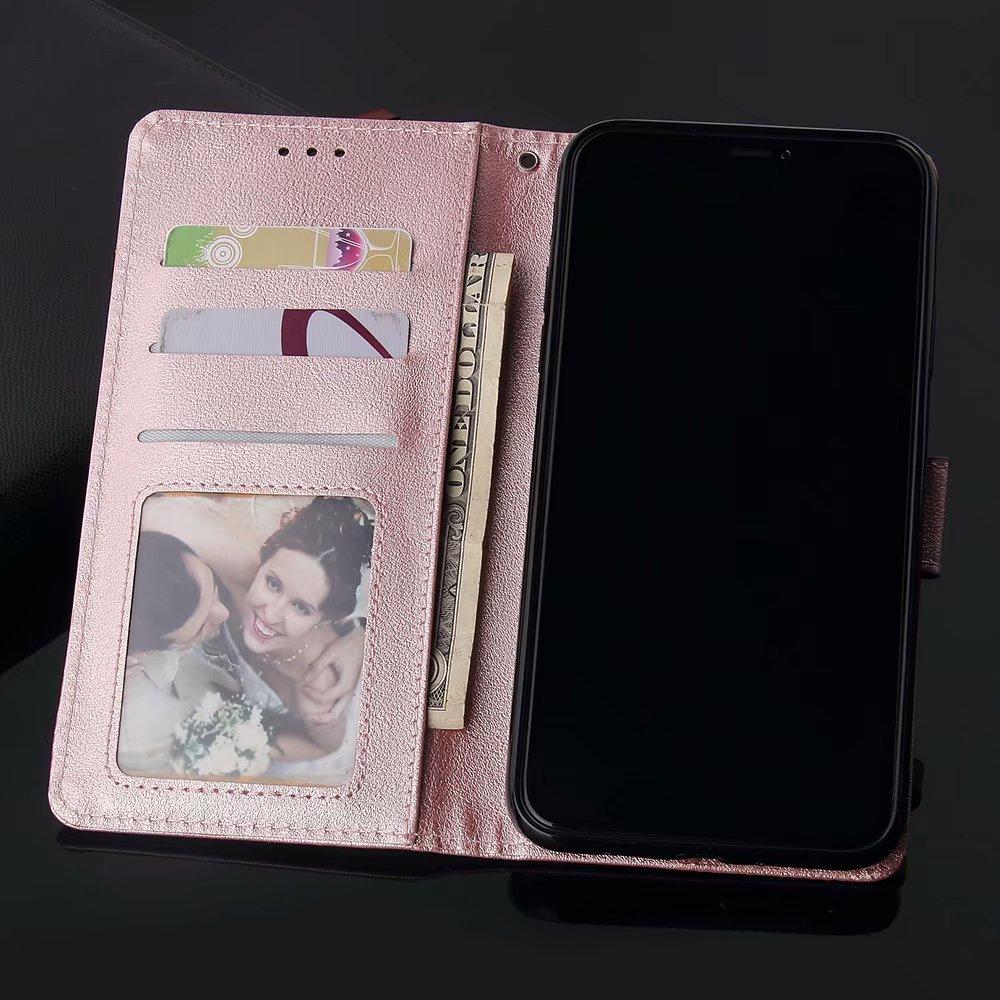 Кожаный чехол-книжка для Samsung Galaxy S5 S6 S7 Edge S8 S9 S10 S20 Note 8 9 10 20 Plus Ultra Lite E флип-кошелек с мягкой обложкой