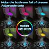 Ночник для туалета Зарядка Водонепроницаемый Индукционный свет для туалета с датчиком движения человека Цветная проекционная лампа Освещение для ванной комнаты Декор