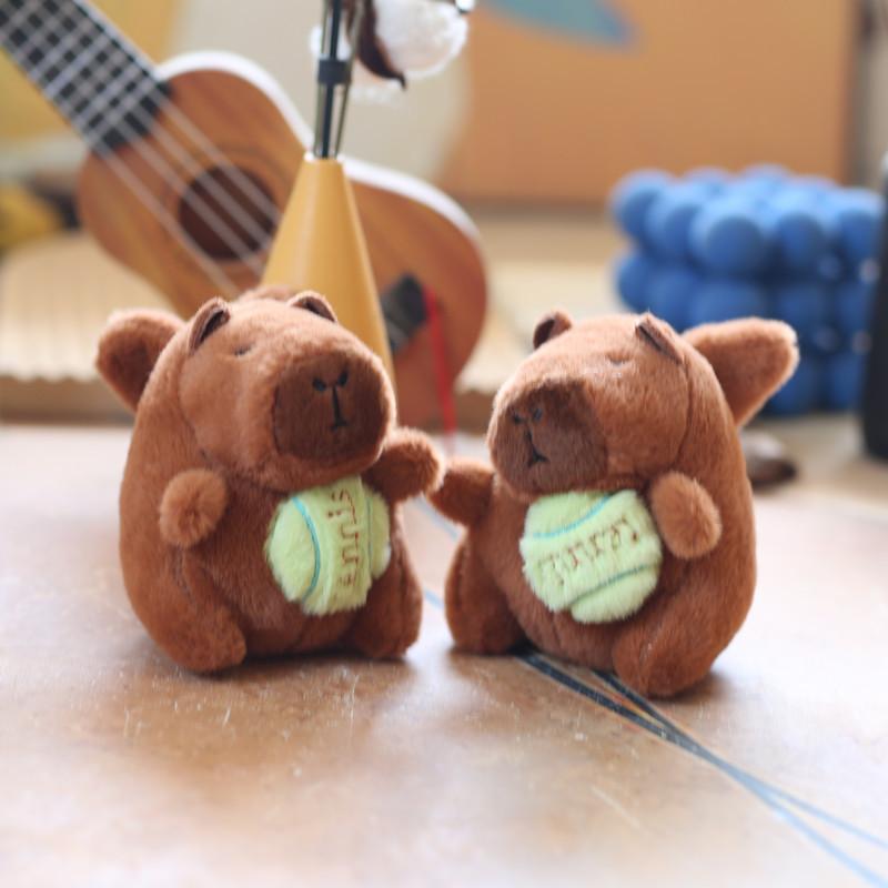 Cute Capybara Plush Keychain With Wings For Bag Decoration And Collectible Toy
