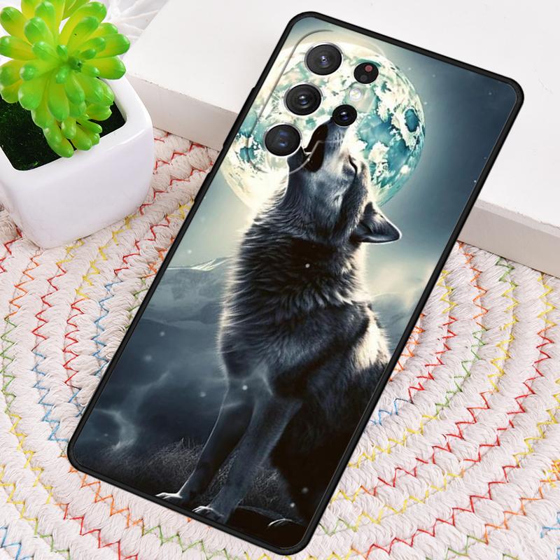 Чехол из ТПУ 'Волчья Луна' Для Samsung Galaxy note 10 pro S26 S25 S24 S23 S22 Ultra Plus S21 FE S20 Ударопрочный Чехол