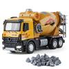 1/36 Large Alloy Mixer Truck Model with Sound and Lighting Engineering Truck Children's Toys, Durable and Suitable for Boys Gifts