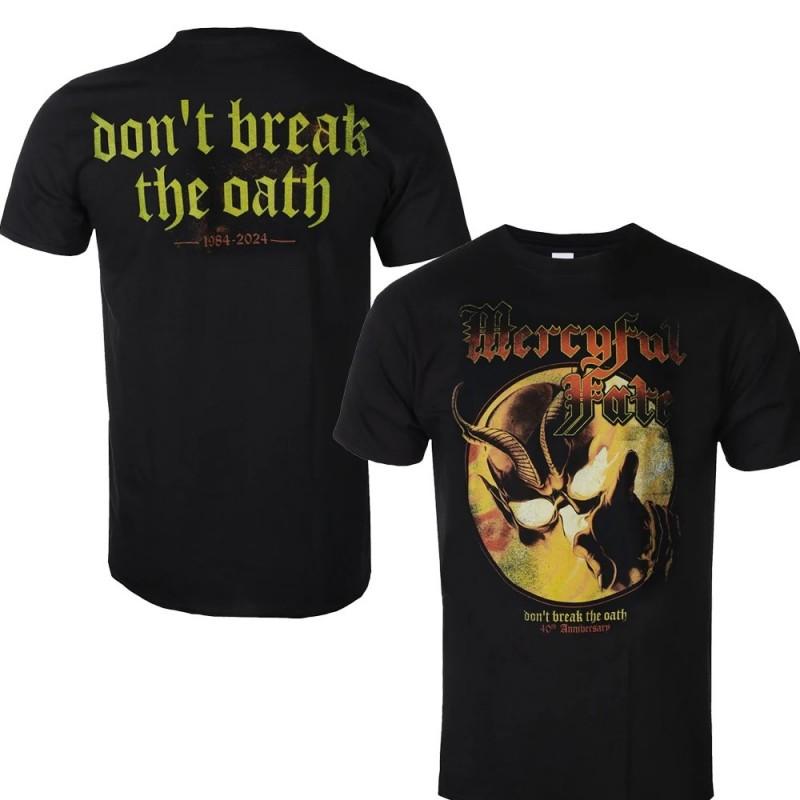 Men's 2D Printed Round-neck T-Shirt Cross-border To Europe and America. Mercyful Fate Band Printed Short-sleeved Shirt.