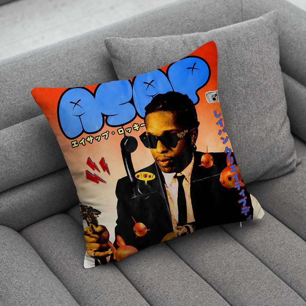 A ASAP Rocky Rapper Pillow Case Pillowcase Home Sofa Cushions Car Cushions Pillowcover Office Pillowshell Pillow
