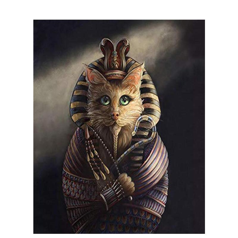 5D Diy Алмазная вышивка животное полная круглая алмазная живопись кошка Алмазная мозаика вышивка крестом подарок ручной работы