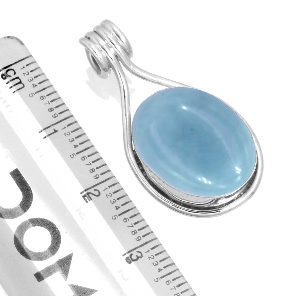 Кулон из стерлингового серебра 925 пробы для женщин, драгоценный камень, ручная работа, ювелирные изделия, пасхальный подарок, амазонит, ангелит, голубой опал, ботсванский агат, мохавский азурит, хризоколла, мода