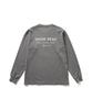 Snow Peak Garment Dyed Short and Size L L/S T-Shirt TS-25AU012, Sleeve, Men's Women's, Charcoal,