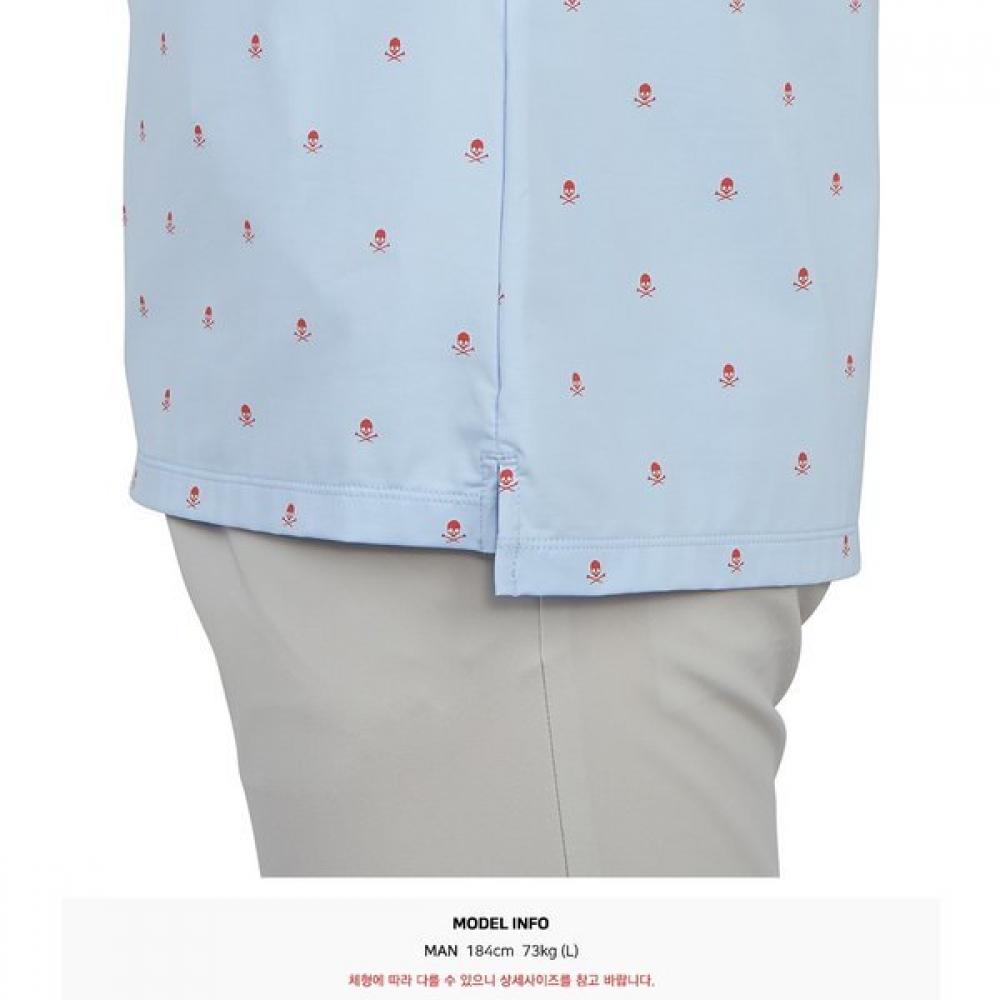 Футболка с коротким рукавом Zipore Golfwear для мужчин с воротником g4mS23k361a Sky