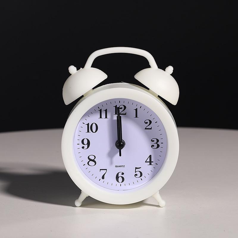 Creative Cartoon Double Bell Alarm Clock - Digital Table Clock for Bedroom, Living Room, and Students
