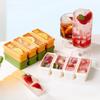Long Ice Cube Molds Household Creative Silicone Ice Cube Trays Large Capacity Food-grade Large Ice Brick Box Molds with Cover