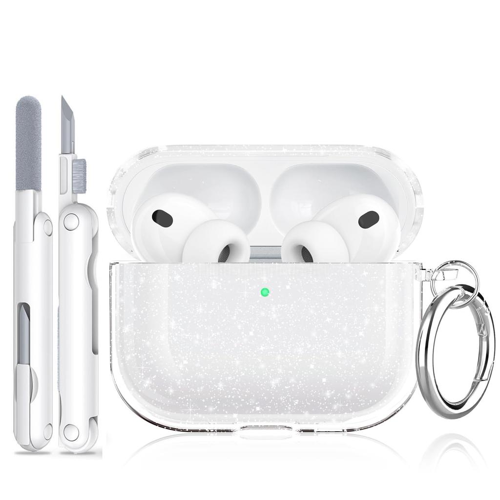 Новый прозрачный чехол для AirPods Pro 3, противоударный защитный чехол с брелоком и чистящей ручкой, чехол-накладка для AirPods Pro 3-го поколения