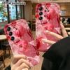 Phone Case: 2D Flat Samsung Galaxy A34 A35 S20 S22 S21 FE Plus Ultra Protective Case, Water Droplet Red Apple, Christmas and Halloween Festival Gift
