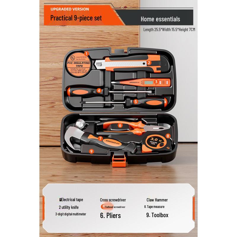 Многофункциональный набор инструментов «Зеленый Лес»: Полный набор для ремонта по дому и для электрика