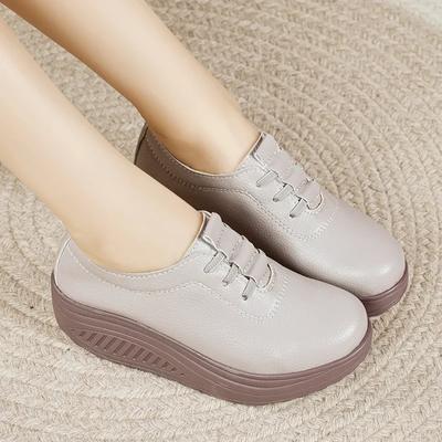 Женские кроссовки из ПУ кожи на платформе с толстой подошвой, повседневные для ходьбы, вулканизированная обувь, модная женская обувь Zapatillas Mujer