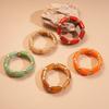 Bohemian Acrylic Bangle Geometric Retro Hand Ring Temperament Exaggerated Bracelet  Summer