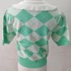 Korean Heart-Pattern Diamond Knit Sweater by Jung Soo Yeon 2025 - Summer Trend