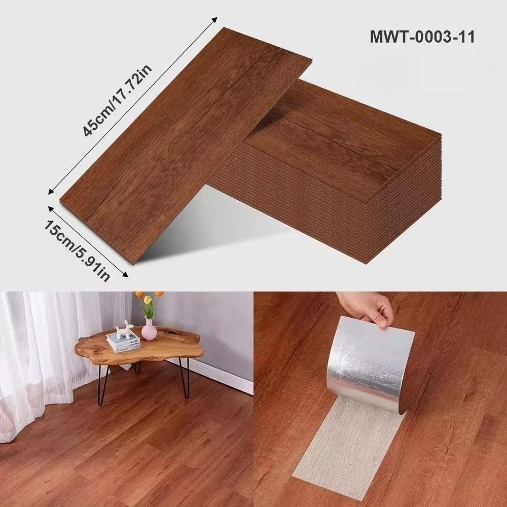 16 шт./набор Самоклеящиеся напольные наклейки Сделай сам Наклейка на стену под дерево Термостойкая Водонепроницаемая Имитация настенной плитки