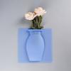 3/6Pcs Wall Mount Silicone Vase Reusable Self-Adhesive Home Office Indoor Refrigerator Window