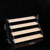 Acrylic Tiered Display Storage Shelf 2-5 Layers Wooden Ladder Organizer for Figure Collectible Showcase Use