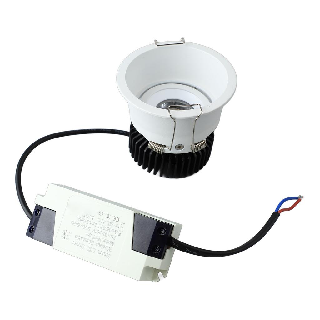 10W Recessed LED for Light Absorption 30 degrees 100 to 265V Embedded Downlight for Living Room Hotel