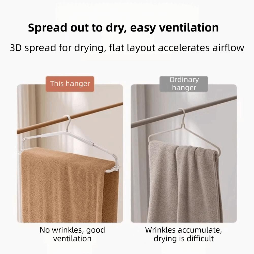 Multi-functional Quick Dry Hanger Windproof Clothes Drying Rack Foldable Clothes Hanger Wet/Dry