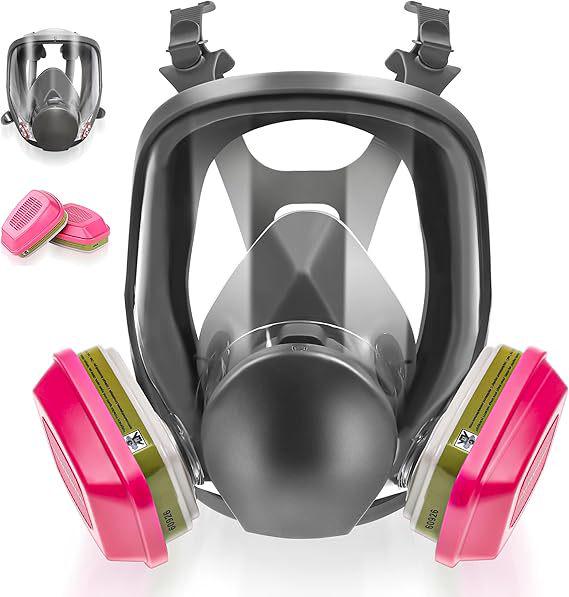 6800 Protective Gas Mask for Paint, Dust, Chemical, Pesticide, Decoration, and Grinding Safety