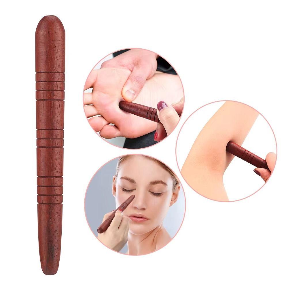 Portable Dial Stick Wooden Massage Stick New Acupoint Stick
