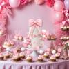 Oversized Pink Bow Cake Toppers for Girls EVA Foam Bowknot Princess Cake Decorations Wedding Cake Topper for Baby Shower