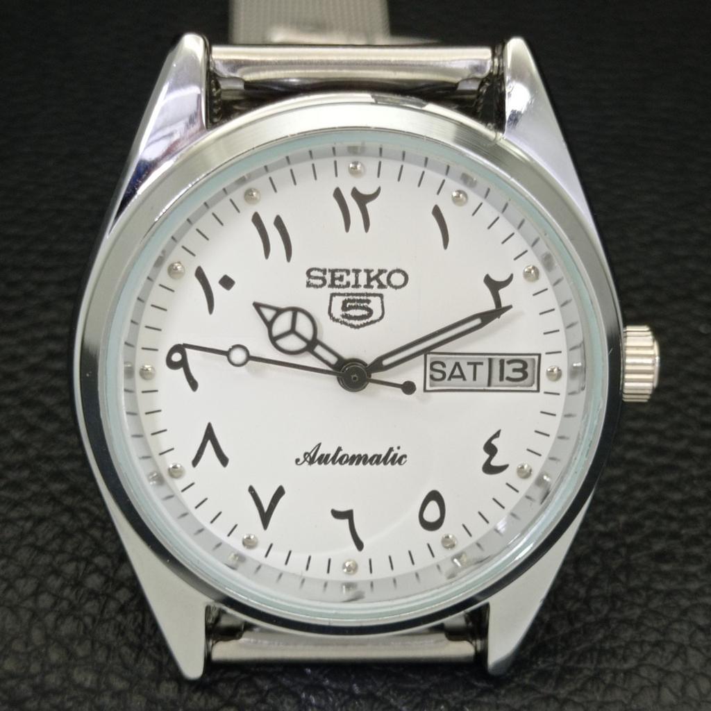 ВИНТАЖНЫЕ ОТРЕМОНТИРОВАННЫЕ МУЖСКИЕ АВТОМАТИЧЕСКИЕ ЧАСЫ SEIKO 5 6309A ЯПОНИЯ БЕЛЫЙ ЦВЕТ a441184-4