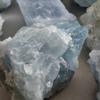 Натуральный необработанный кристалл голубого кальцита, камень для украшения дома, плита из исландского шпата, камень и необработанные кристаллические минералы, целебные камни