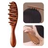 Гребень для волос и кожи головы Meridian Comb из натурального сандалового дерева с длинной ручкой, многофункциональный деревянный массажный гребень с зубчиками, 22 гвоздя