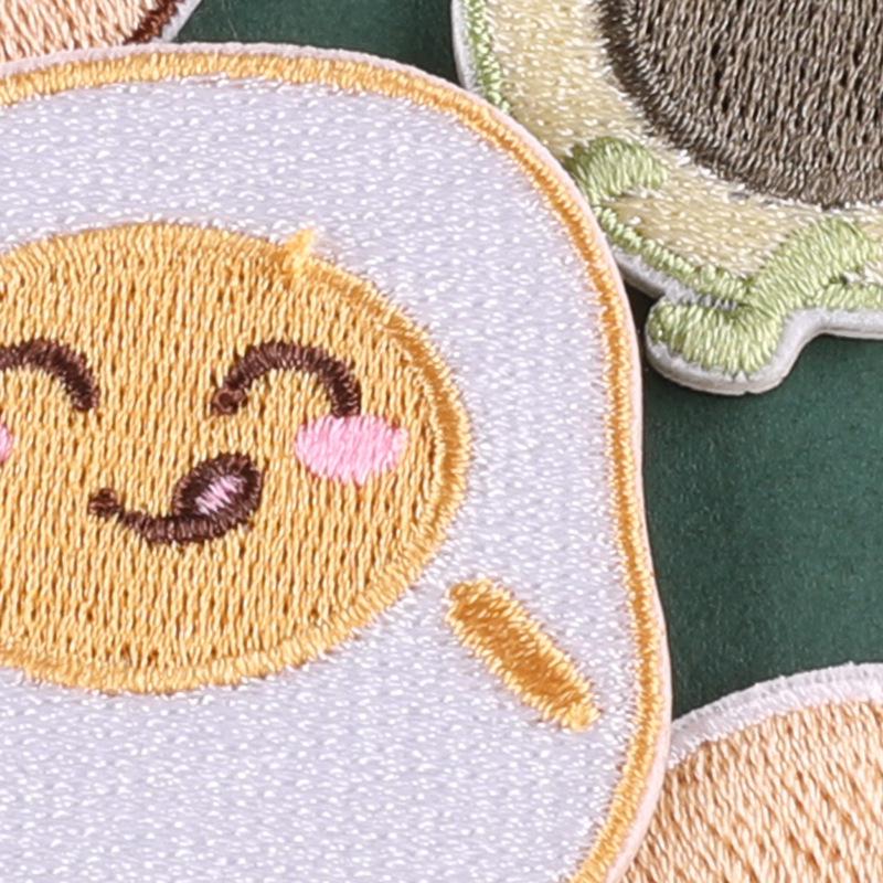 Duoku Original Snacks and Fast Food Cloth Patch - DIY Self-Adhesive Embroidery Accessory