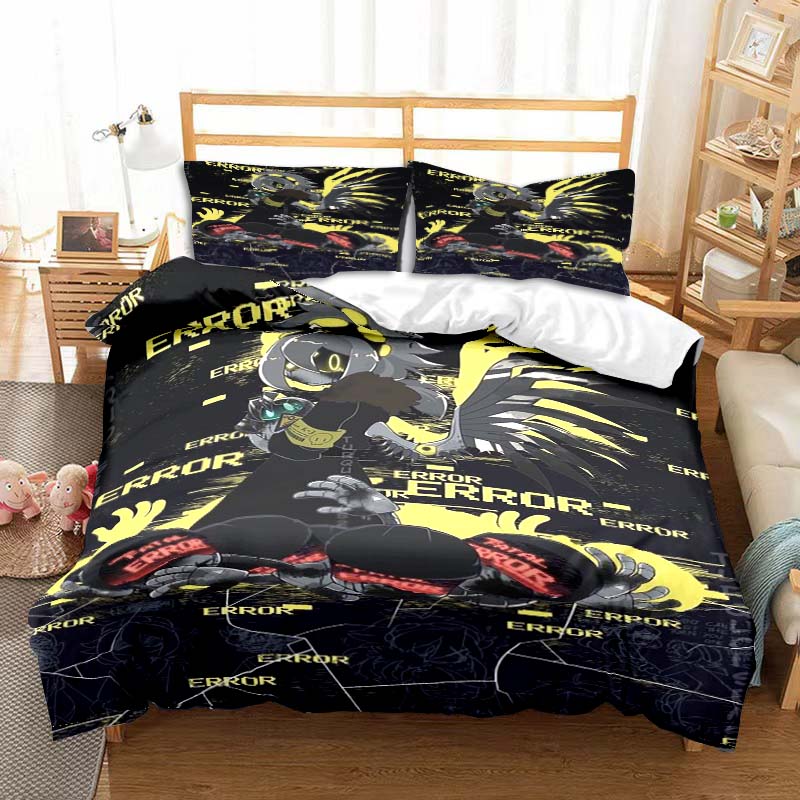 Murder Drones Anime Bedding Set Duvet Cover Pillow Case Children's Bedroom Bed Three-piece Set Single Double King Bed Set Gift